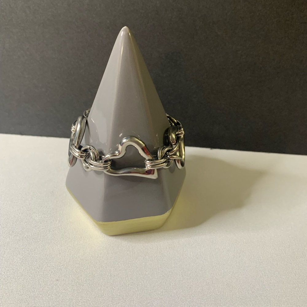 ♥️💙 Used Puff Heart Stainless Steel Bracelet